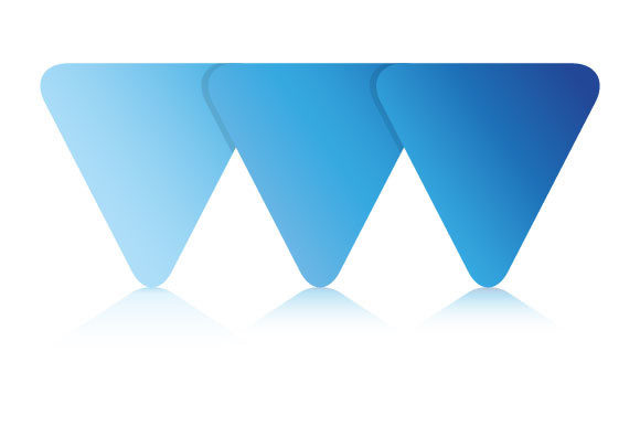 Blue Triangle Diagram Graphics for Crafting