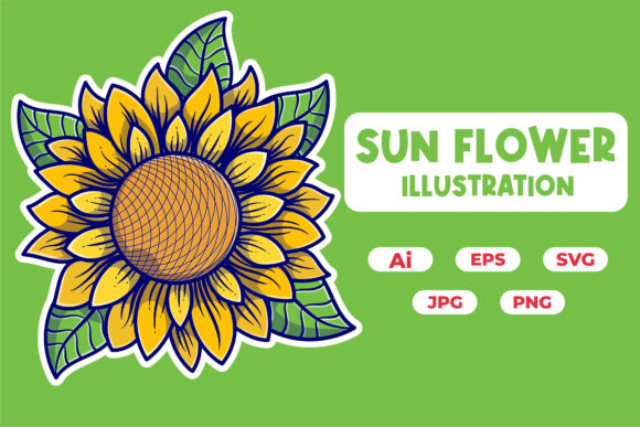 Floral Elegance in Flat Design