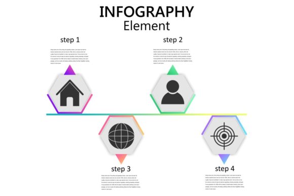 Infographics Steps Design Vector for Modern Graphic Projects