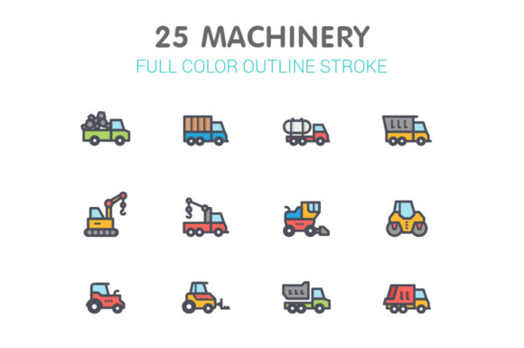 Machinery Line with Color Graphics
