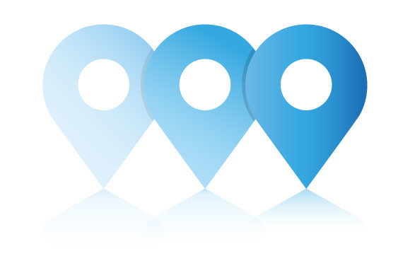 Map Pin Process Diagram Graphics for Modern Branding