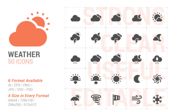 Weather Forecast Filled Icon for Modern Branding